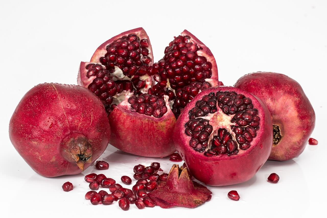 pomegranates in season